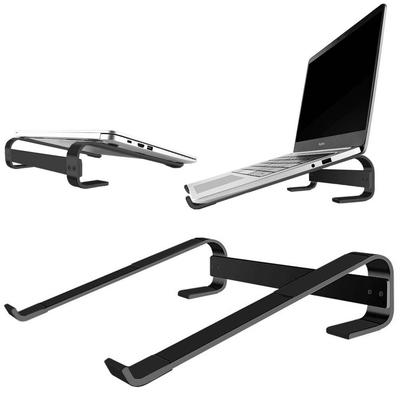 Soporte de aluminio para tableta y portátil de hasta 18" Simple S1 (Negro)