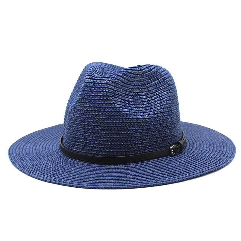 Summer Foldable Wide Brim Straw Hat For Men And Women With Sun Protection And Breathable Design For Beach And Outdoor Activities