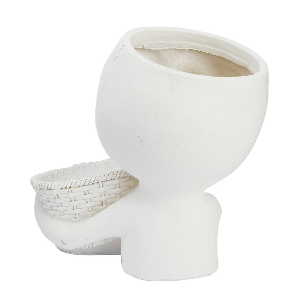 Ghiveci Mannequin Rășină Creativ Ghiveci Dublu Față Ghiveci