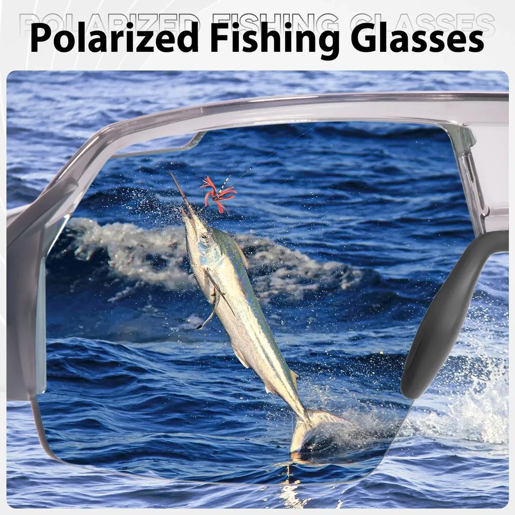 Kapvoe Polarized Fishing Glasses Man Running Sun Glasses Bicycle Sports Cycling Sunglasses MTB Road Bike for Women UV400 Goggles