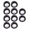 10 Rolls Black Electrical Tape 600V PVC Water Proof Tape 20mm X 10M Strong Adhesive Flame Retardant for Indoor Outdoor