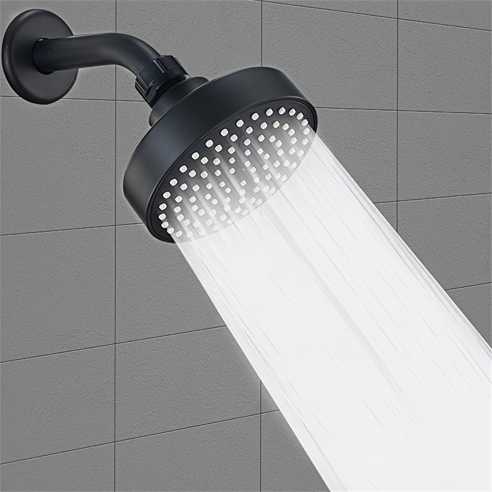 1 Piece of Bathroom Facilities 4 Inch Black Faucet Replacement Exquisite and Compact Shower Head Decoration