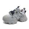 Dad Shoes Girl 2025 Summer New Popular Leather Soft Sole Lightweight Fashion Versatile Height Increase Comfortable Casual Sneakers