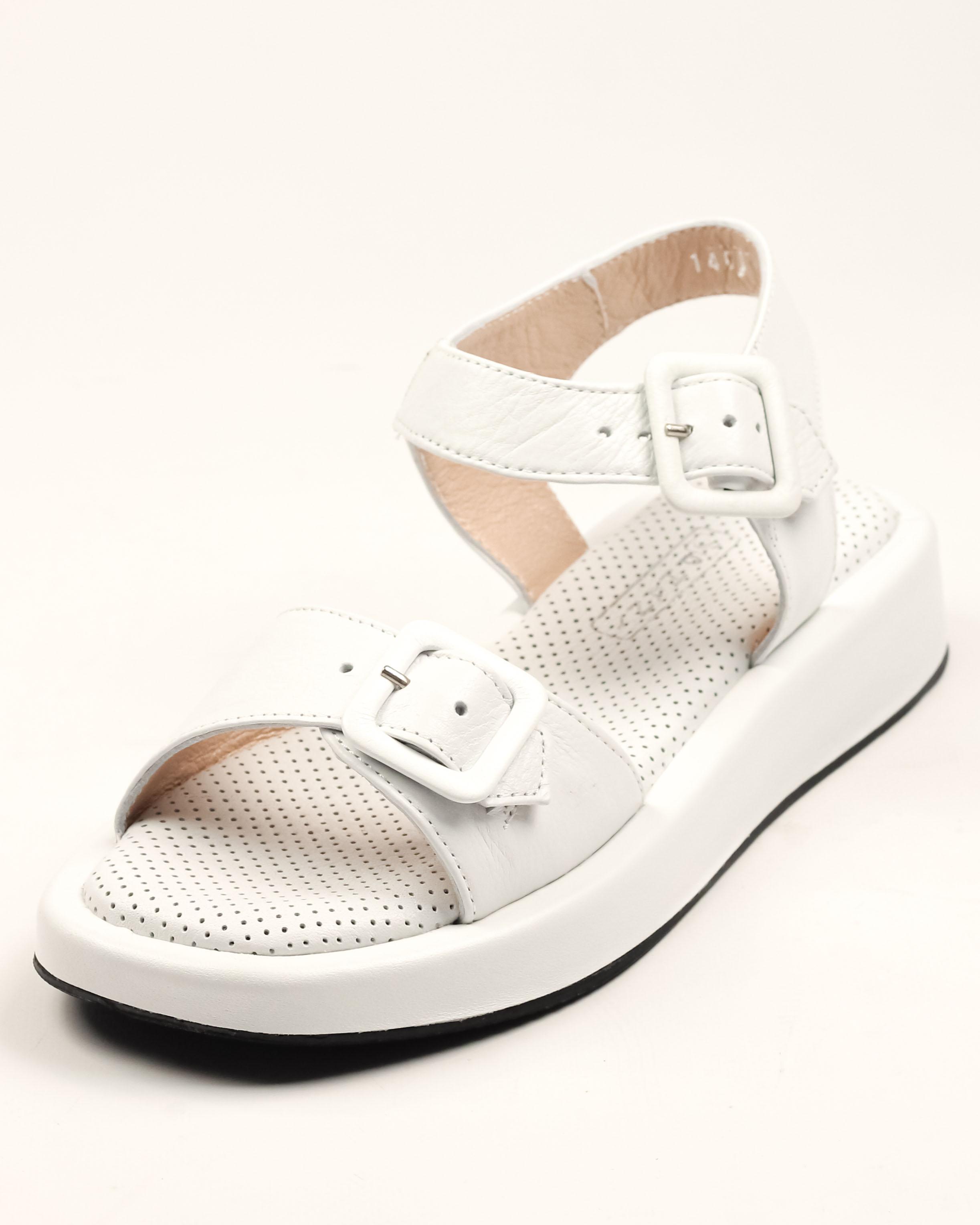 Sandales à plateforme Phany 140150 36 cuir blanc