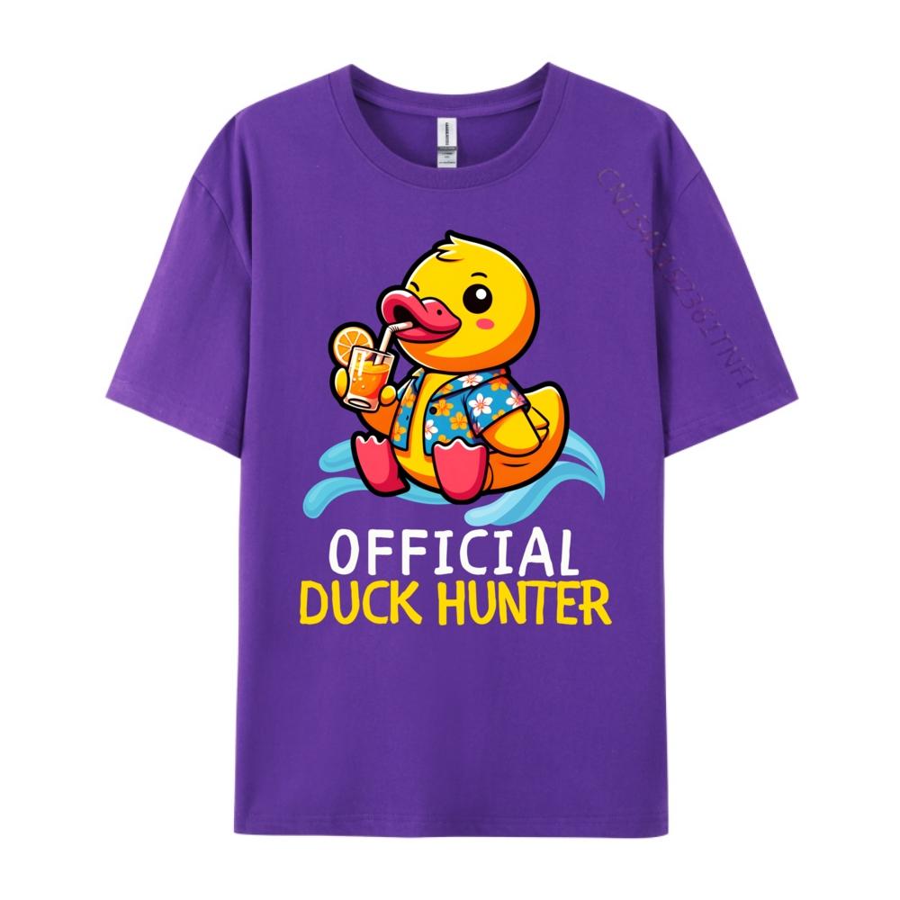 Duck Cruise Boat Shirt Rubber Duck Hunting Squad Camisas Basicas Hombre Unisexs Shirts Camisa Casual Hip Hop Polyester Unisex Tshirt
