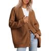 Style Simple and Versatile Knitted Women's Button Solid Color Sweater for Women
