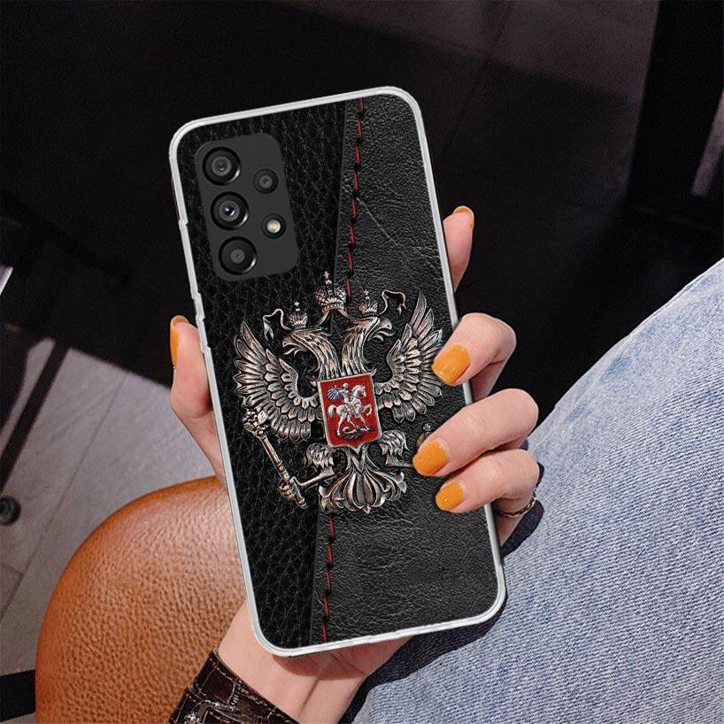 Russia Russian Flags Emblem Phnoe Case for Samsung Galaxy A17 A37 A57 A16 A26 A36 A56 A15 A14 A13 A55 A54 A53 A35 A34 A33 A25 A2