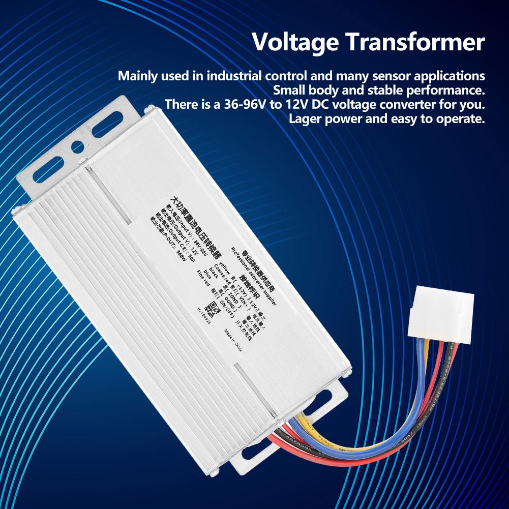 3696V To 12V 30A 360W DC Converter Adapter Voltage Transformer