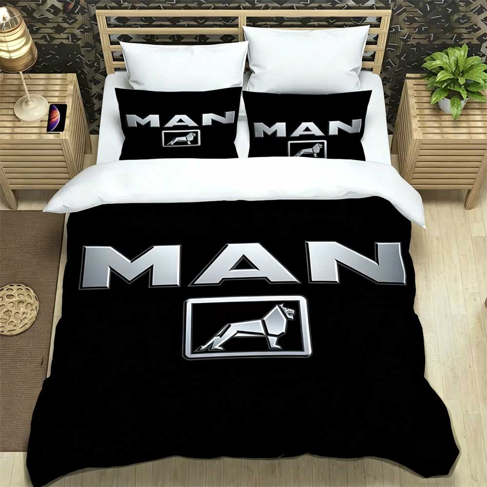 3D Cartoon Man truck Retro printed Bedding Sets exquisite bed supplies set duvet cover comforter set bedding set birthday Gift