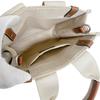 Chloe Shiny calfskin Woody Handbag linen beige Women Used