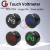 DC 7-120V DC 0-120V LED-Anzeige Voltmeter Rund Zwei-/Dreidraht-Panel-Spannungsmesser DC Berührungsspannungsprüfer für Auto Boot Marine