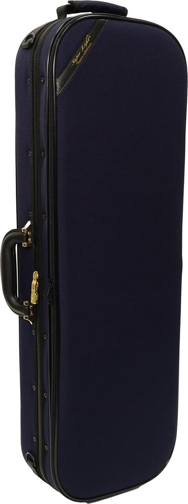 Super Light Oblong Violin Case Blue (Square Type)
