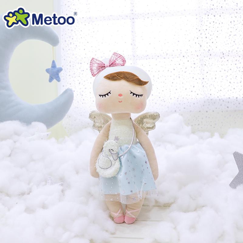Non-Toxic Original Metoo 34Cm Angel With Wings Angela Princess Plush Doll Childrens Stuffed Toy Holiday Birthday Gifts For Kid Baby