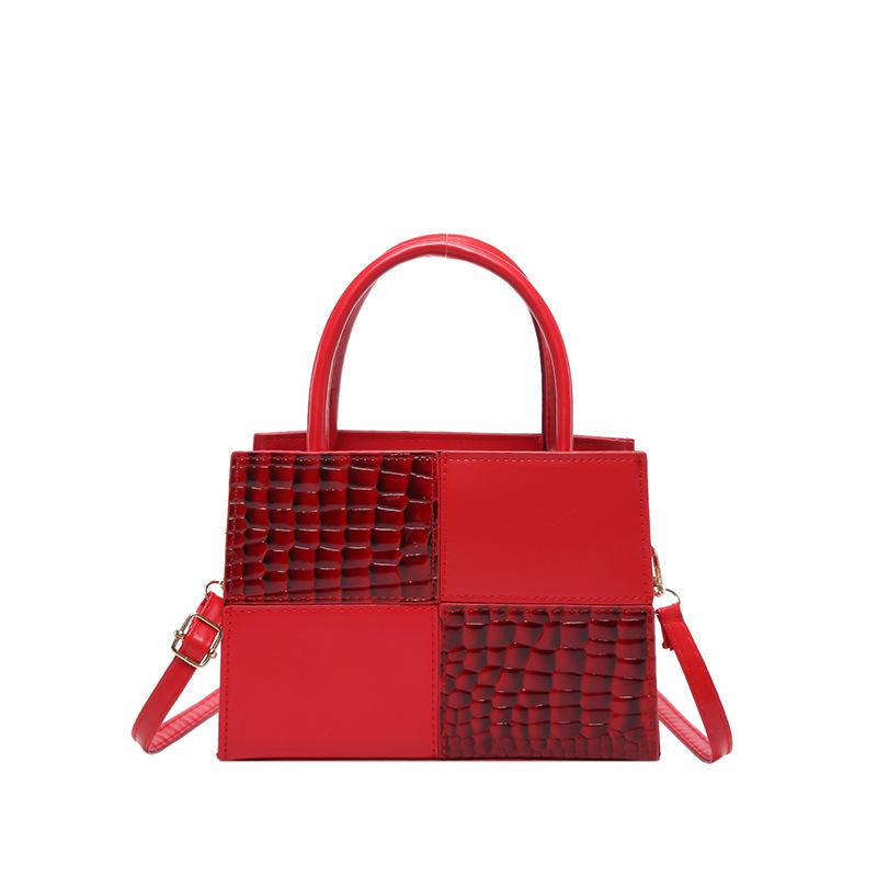 

2024 Нова модна сумочка з крокодиловим візерунком. Жіноча жіноча сумка через плече в стилі ретро в європейському та американському стилі. червоний