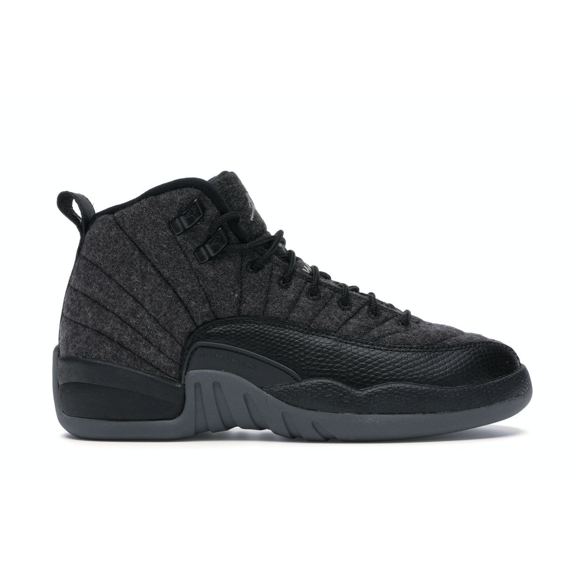 

Кроссовки Air Jordan 12 Retro GS Wool Kids Серый Черный Темно-Серый 852626-003