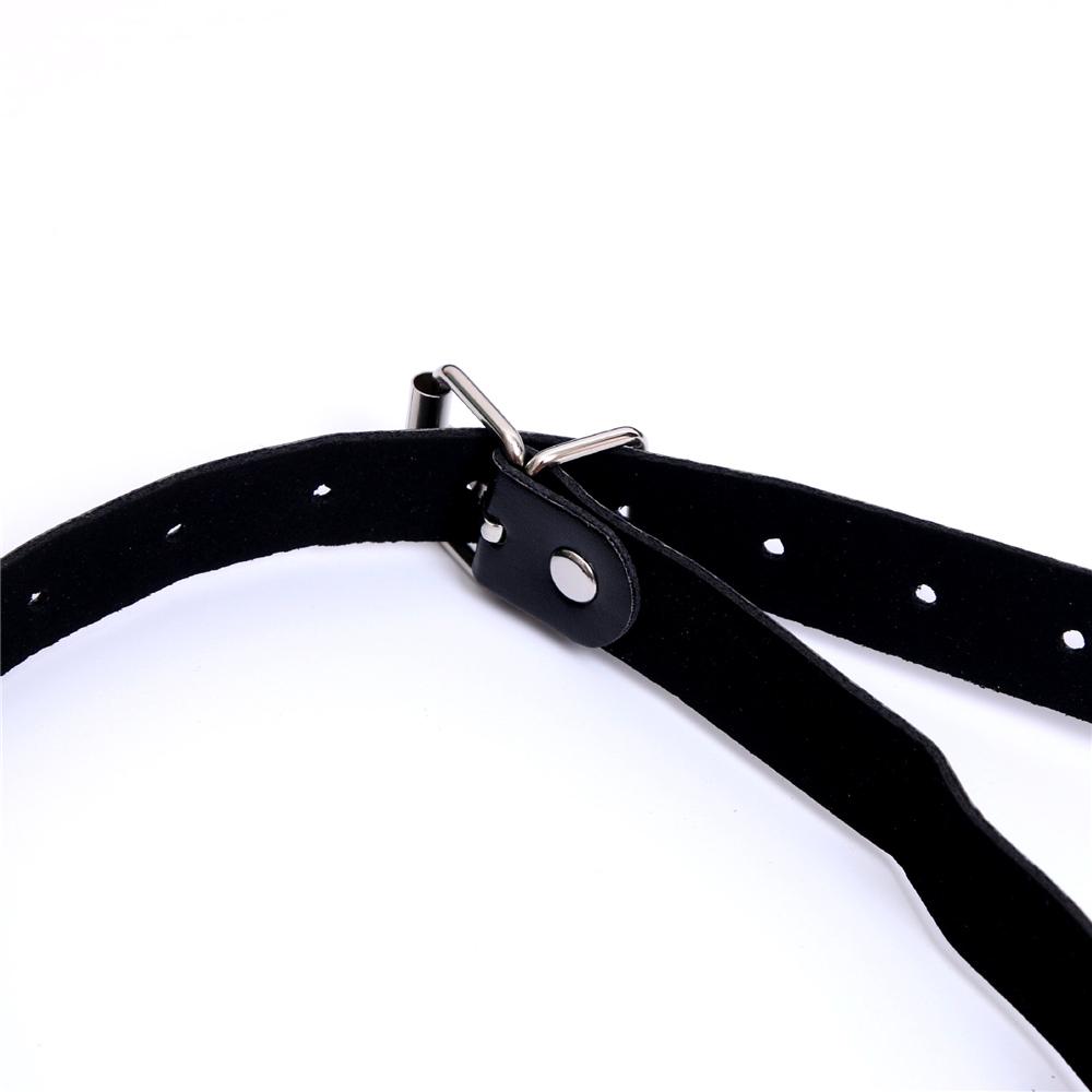 Erotic Toy PU Leather Mouth Gag Ball Oral Sex with Chain Clip Breast Nipple Clamps Fetish Bondage Harness Sex Toys Adult Games