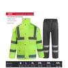 Reflective Rain Jacket & Pants Set for Outdoor Traffic and Sanitation