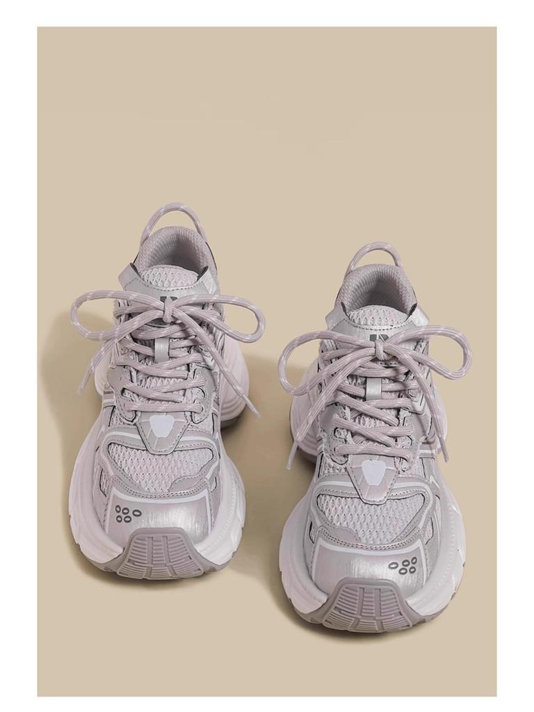 2025 Fall Girls' Sneakers: Versatile Mesh Dad Shoes for Big Kids