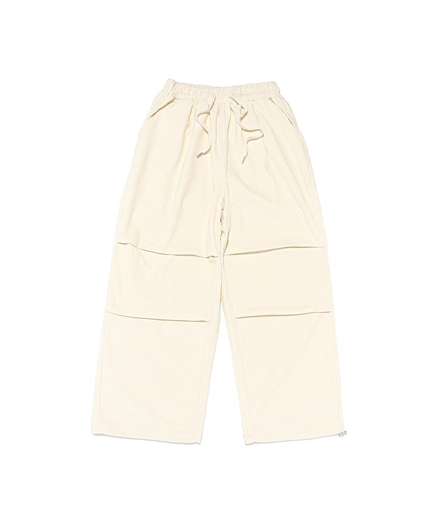 OTHERFITS Corduroy Wide String Crack Pants (Ivory)