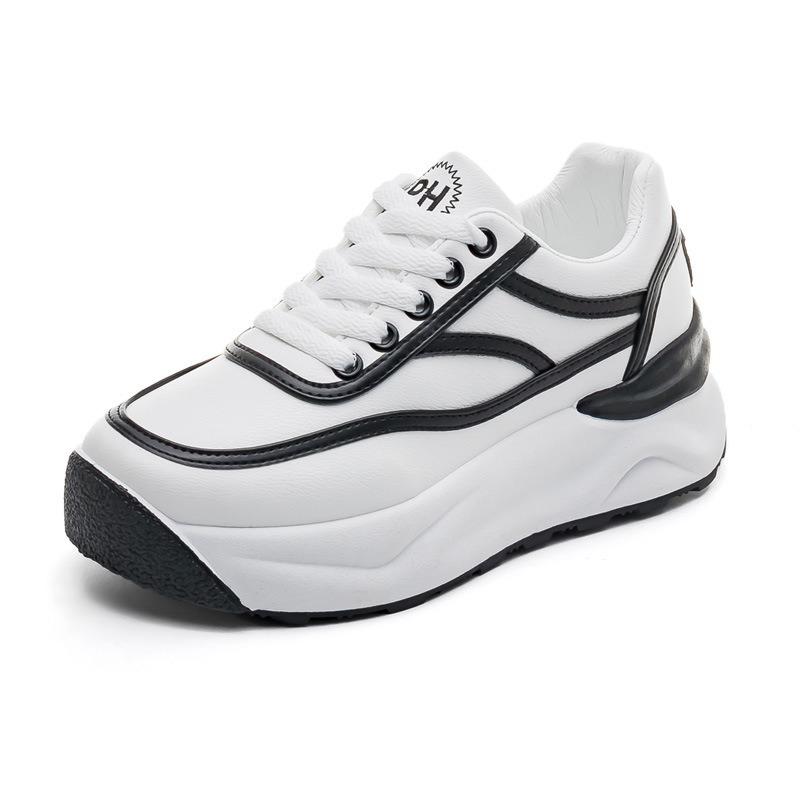 Spring New Versatile Little White Shoes Women's Sports and Leisure Tide Thick Sole