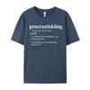 Gifts For Skiers Procrastiskiing Funny Skiing Printed On Luxury Designer Tshirts Cotton Unisex Tshirt Tee Shirt Fashionable