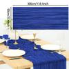Wedding Birthday Party Decoration Semi-Sheer Gauze Runner Vintage Retro Cloth Multipurpose Bohemian Decoration