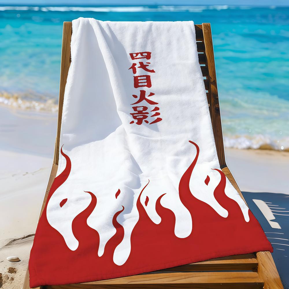 N-Naruto-S N-Namikaze Minato Towel Sports Quick Dry Travel Camping Gear Sandproof Soft Light Large Beach Towel