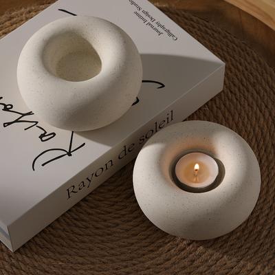 1Pcs Donut Circles Aromatherapy Candles Round Creative Home Candles Home Decoration Bedroom Flameless Romantic Birthday Gift Wax