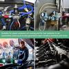 Fuel Line Hose, 6.5mm ID 13mm OD 4.9ft Length, NBR Rubber High Pressure Heat Resistant Gas Line Hose Oil Hose W 4pcs Clamps for Automotive Fuel