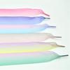 Color Wide Flat Fantastic Rainbow Shoelaces Voile Ribbon Shoe Laces