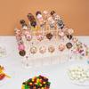 56 Hole Sucker Display Stand Elegant Holder Tiered for Home Entertaining