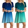 Fashion Women Casual Short Sleeve Ladies Loose Dress
