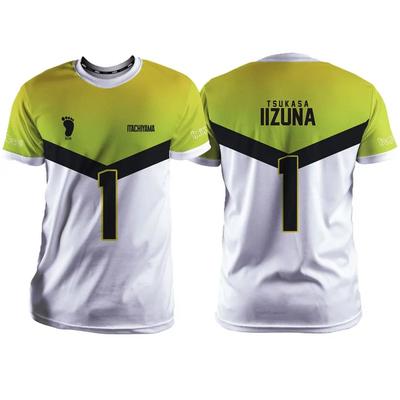 Haikyuu Itachiyama Cartoon Anime Cosplay 3D Printed Men's T-shirt Sleeved Summer Short Sleeved Quick Drying Fashion