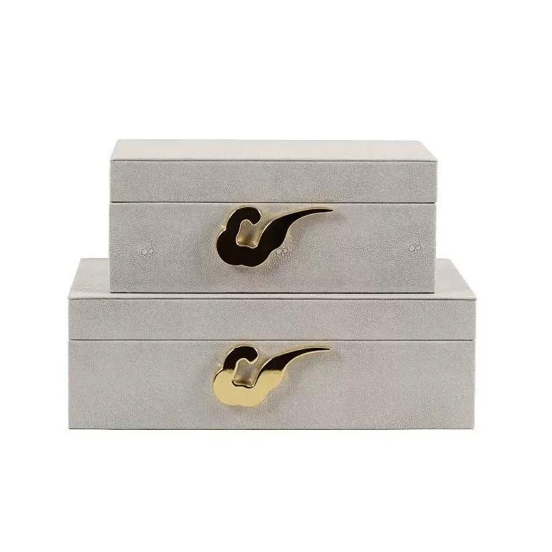 Große Schmuckschatulle mit Samt-Tablett-Organizer Tragbare Vitrine für Ringe Halsketten Armbänder Ohrringe - Aufbewahrungslösung für Accessoires