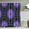 Purple Mandala Shower Curtain: Floral Bath Decor Home Decoration Wall Art Print for Bathroom 72 x 78 inches (183cmx200cm)