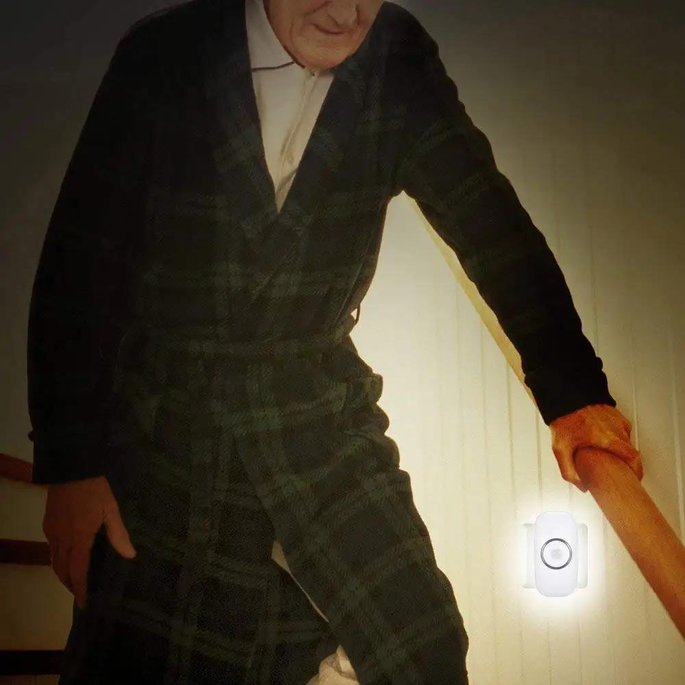 Melery Smart Nachtlicht PIR Bewegungssensor Steuerung Kaltweiß Körper Induktion Mini Lampe Plug-In für Schlafzimmer Wohnzimmer Treppe