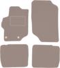 Beige Velours-Fußmatten für: Citroen C-Elysee Limousine (2012-)