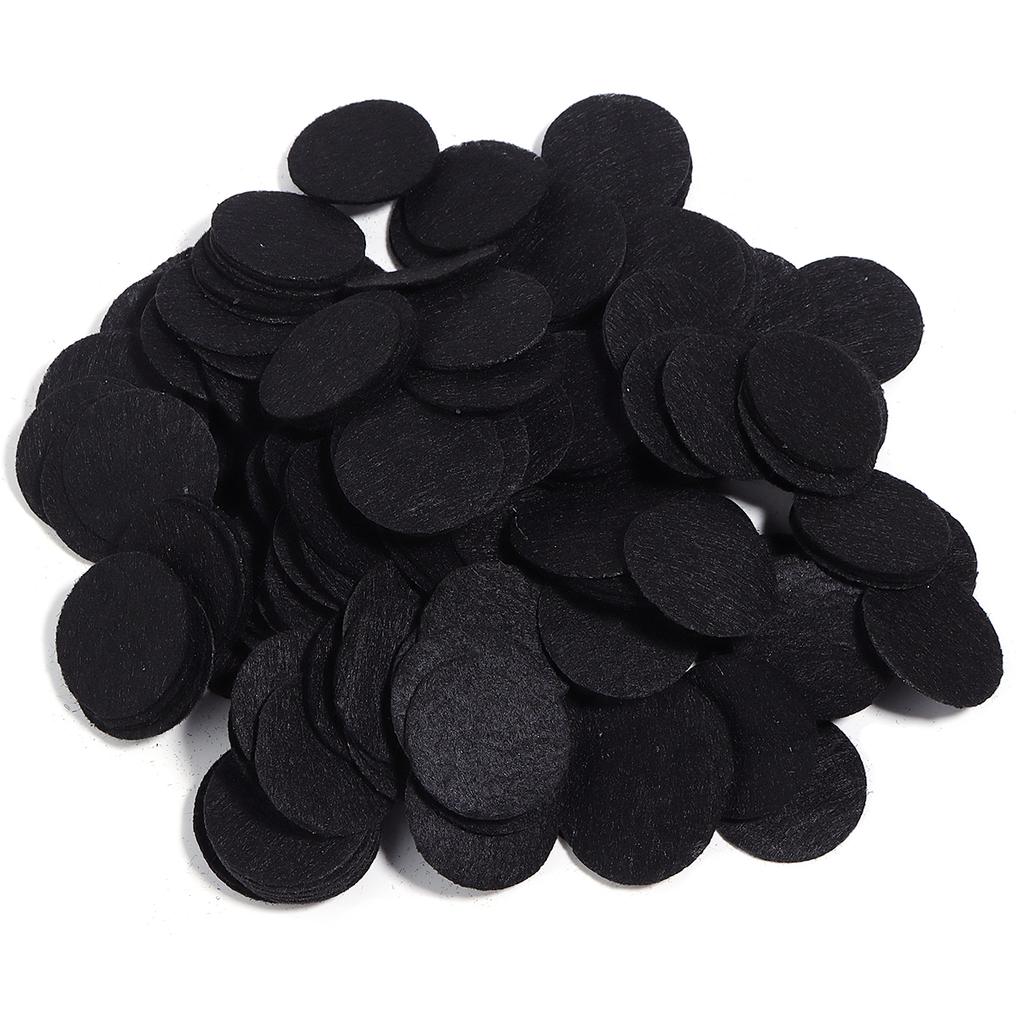 100-300pcs Round Non Woven Felt Circle Pads 15-45mm Colorful Fabric Patches Dots Appliques For DIY Scrapbook Handicrafts Decor