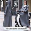 Unisex Einteiler Ganzkörper Anti-Sturm Regenponcho - Dicke Regenjacke für Elektroroller und Motorradfahren