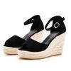 Mode Übergröße 32-44 Schuhe für Damen Sommer Damen Freizeit Keilabsatz Hoher Absatz Party Abend Hochzeit Plateau Sandalen Sandalias Mujer
