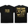 Drake Take Care T-Shirt Herren Damen Streetwear Oversized Lässig Locker Kurzarm Bequem Unisex T-Shirt Damen Herren Kleidung