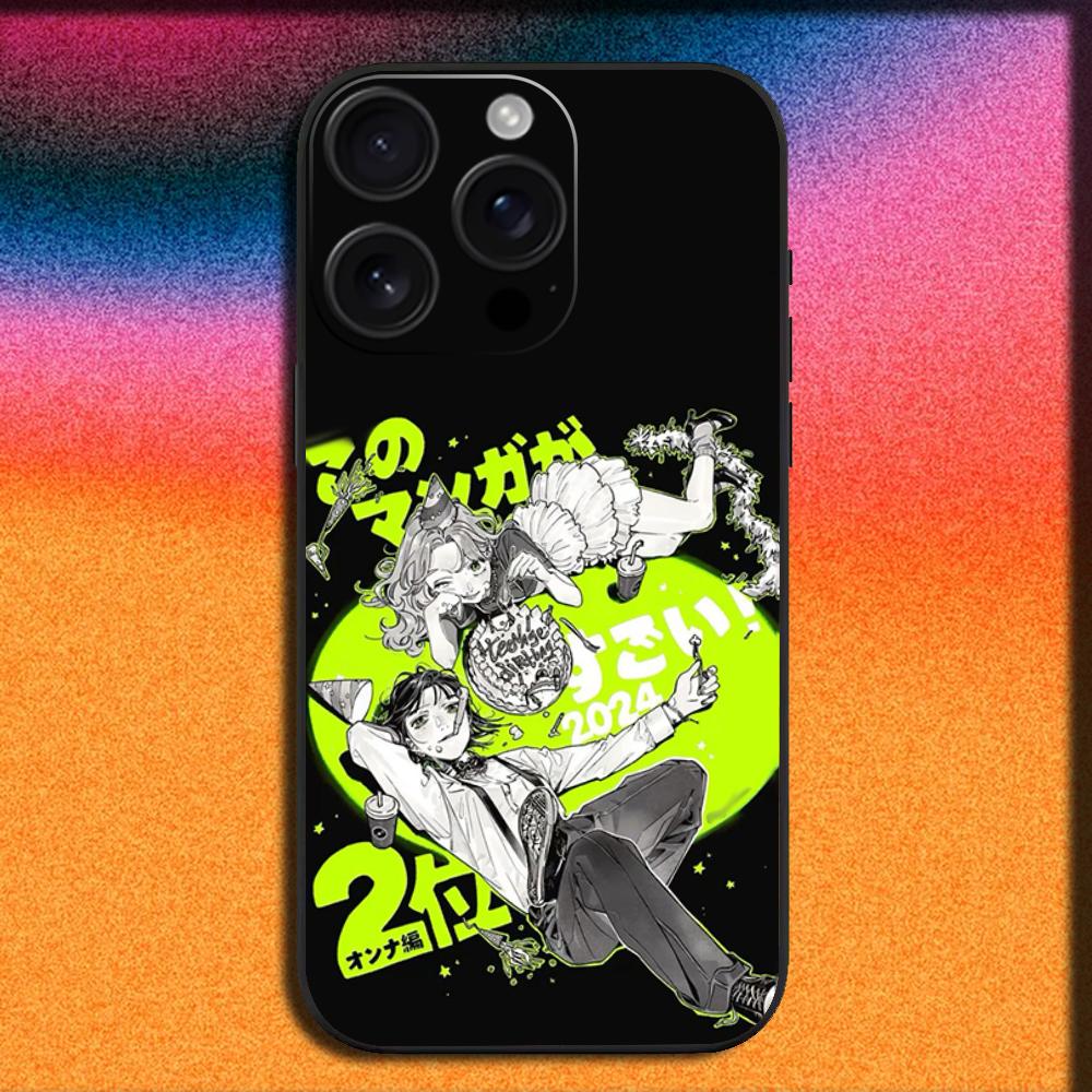 The Green Yuri Guy KiniOto Manga Phone Case For iPhone 16,15,14,13,12,11,Pro,XS,Max,XR,Plus,E,Mini Soft Black Cover