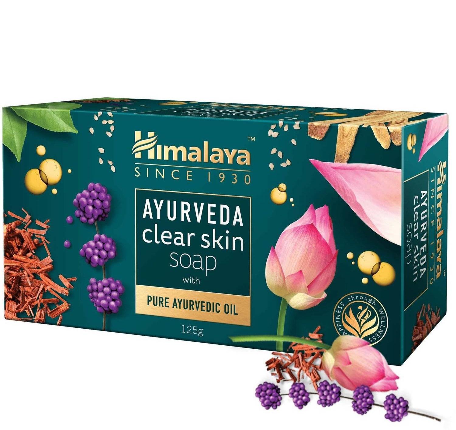 Ayurvedic Cleansing Soap (75 G), Ayurveda Clear Skin Soap, Himalaya 75g