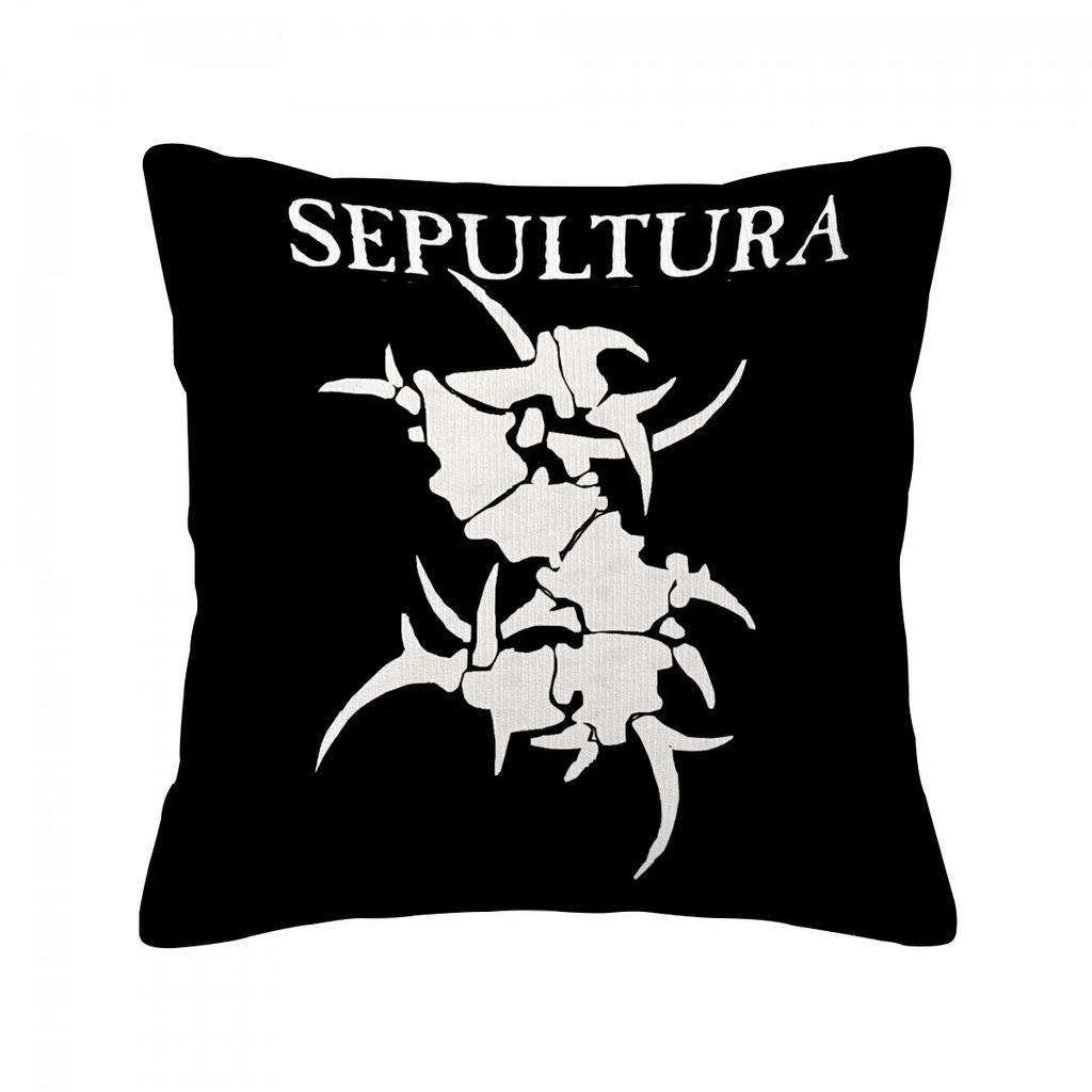 S-Sepulturas Heavy Rock Band Pillowcase Decorative Cushion Covers For Living Room Cushions Personalized Gifts Cover Pillow Anime
