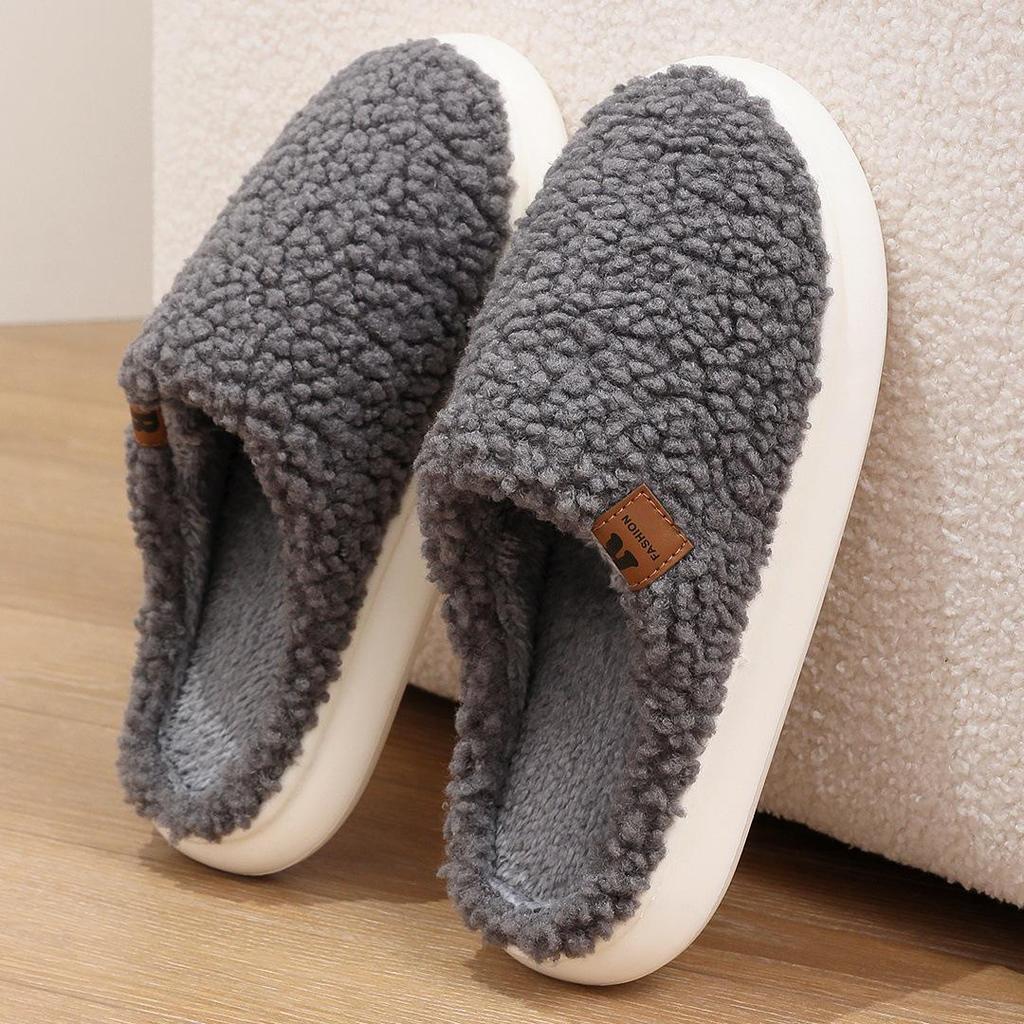 2024 Soft Sole Indoor Cotton Slippers - Lightweight, Silent, Couple's Home Shoes