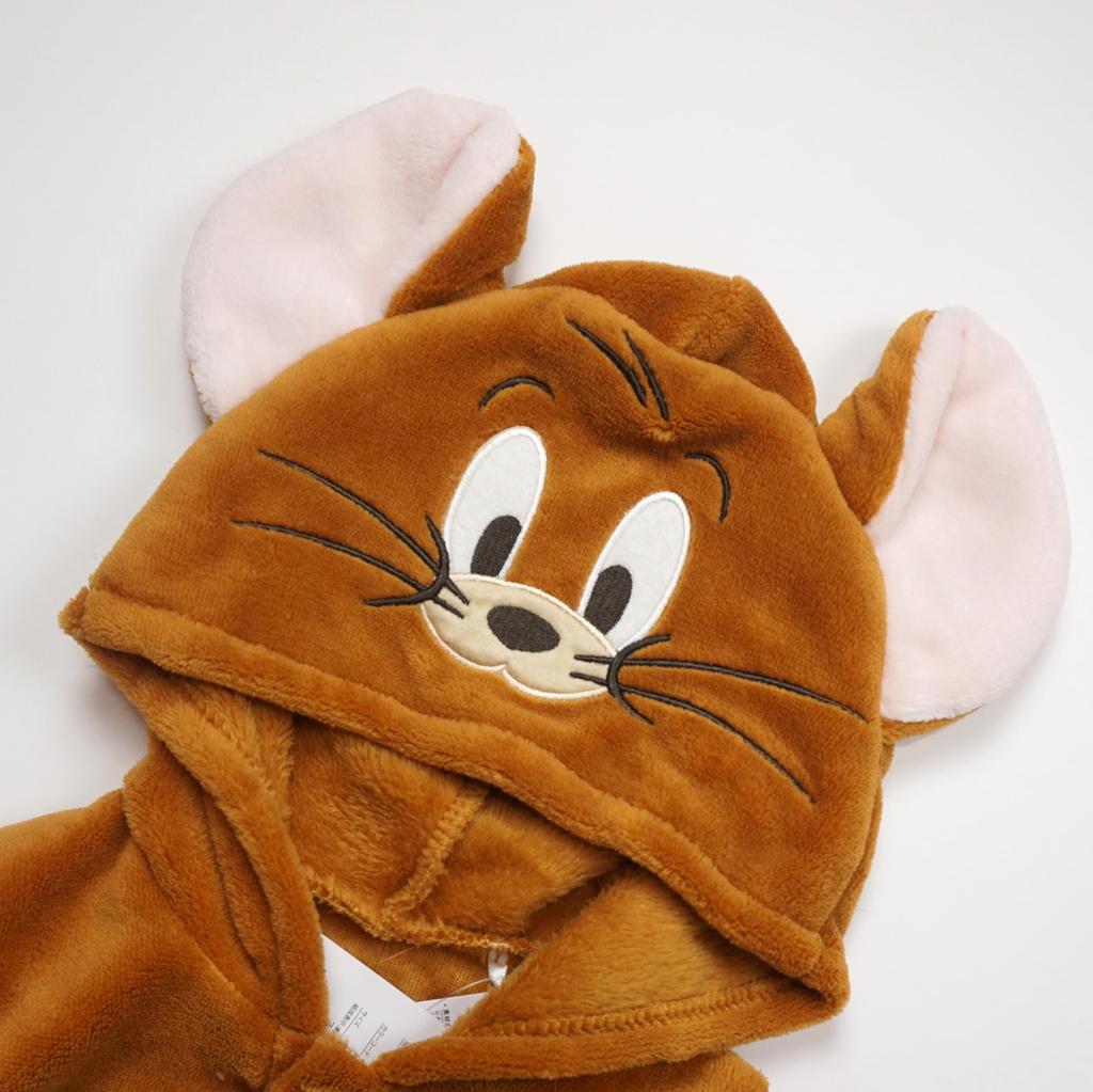 Tom and Jerry Baby Fluffy Sizes and 90cm Poncho/Fleece Outerwear/Cape, 70cm, 80cm,