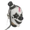 Red-haired Terrifying Clown Mask, Terrifying Hooded Clown Headgear, Halloween Horror Makeup, Buddha and Devil Mask