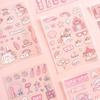 Frosted Sticker Cartoon Anime Stickers Diary Stickers Pink Flash Point Sticker Decorative Sticker