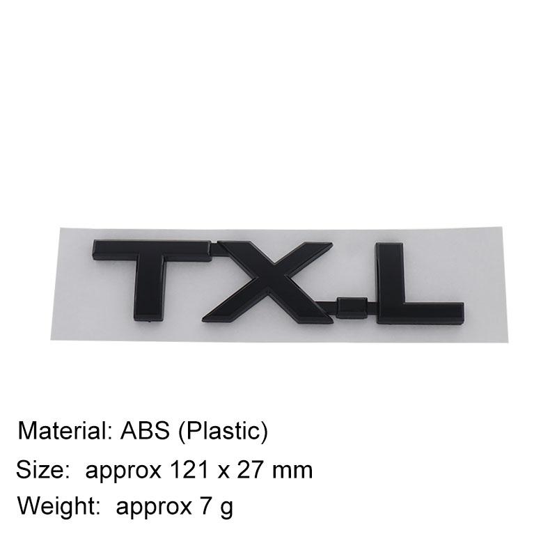 3D Premium ABS TX TX.L VX VX.L Aufkleber Heckstoßstange Plakette Auto Heckklappenemblem Zubehör Außendekoration