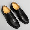 Leather Shoes Men's Spring New Business Black Versatile Men's Shoes Men's Three-joint Leather Shoes Casual Men's Leather Shoes